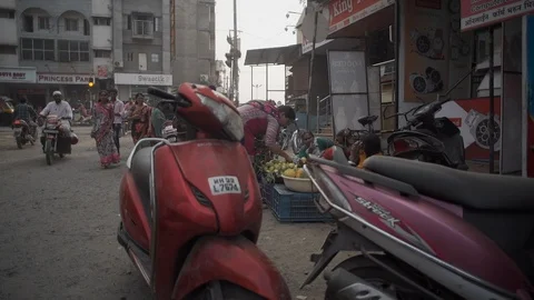 Indian traffic Stock Footage 111495280