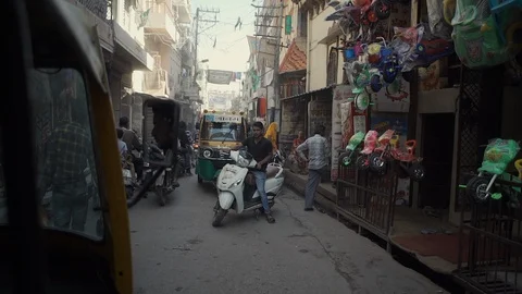 Indian traffic Stock Footage 111787356