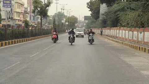 Indian traffic Stock Footage 111821116