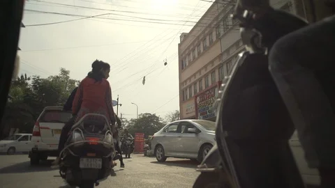 Indian traffic Stock Footage 111822261