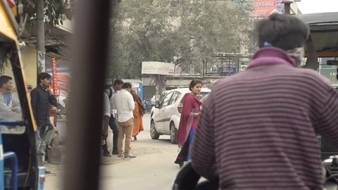 Indian traffic Stock Footage 111822925