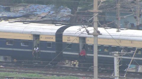 Indian Train Stock Footage 39562785