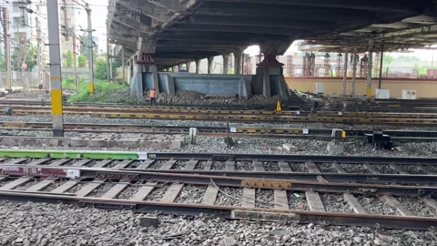 Indian train line truck Vidéo 313453723
