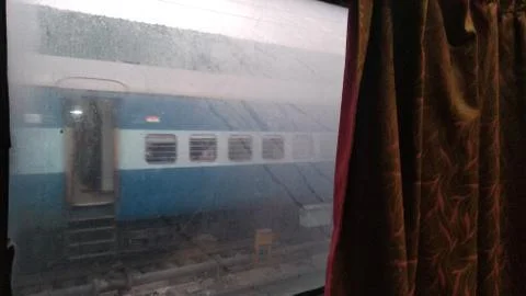 Indian train trip Stock Photos