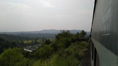 Indian train trip Stock Photos