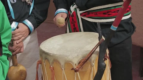 Indian Tribal Drummer Stock Footage 40522804