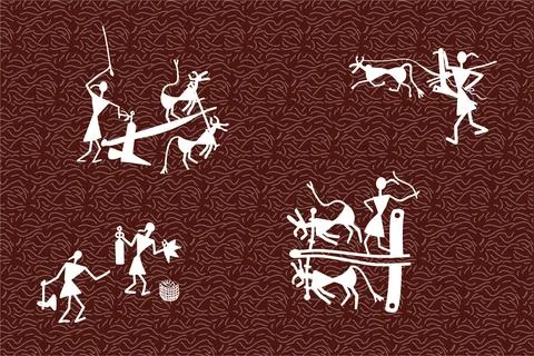 Indian Tribal Illustrazione stock
