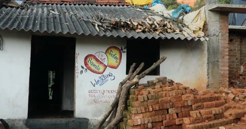Indian Tribal Poor House Stock Footage 293142011