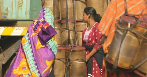 Indian Tribes Wating at work place 스톡 동영상 326778949