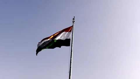 Indian Tricolour Flag Stock-Footage 330673794