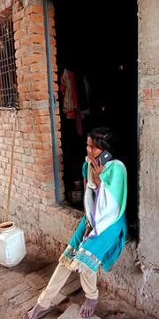 Indian villager technology learning program for digital awareness. Stock Photos