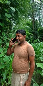 Indian villager technology learning program for digital awareness. Foto stock