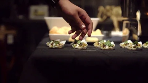 Indian wedding chaat cup Stock Footage 81119206