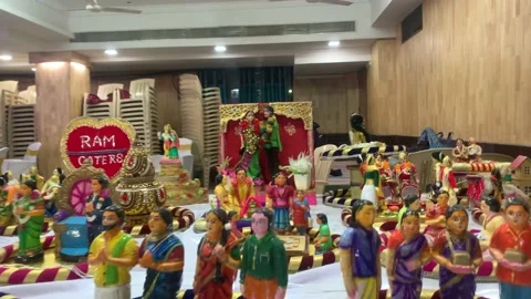 Indian wedding Dolls Video stock 171108752