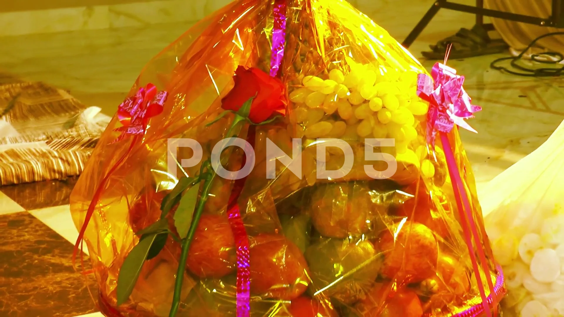 Indian Wedding Fruits Basket Used In Shagan Video 108682640