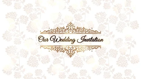 Indian Wedding Invitation Video Stock After Effects