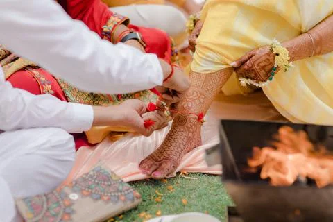 Indian Wedding Mehendi function Photo Foto stock