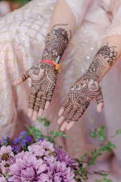 Indian Wedding Mehendi function Photo Foto stock