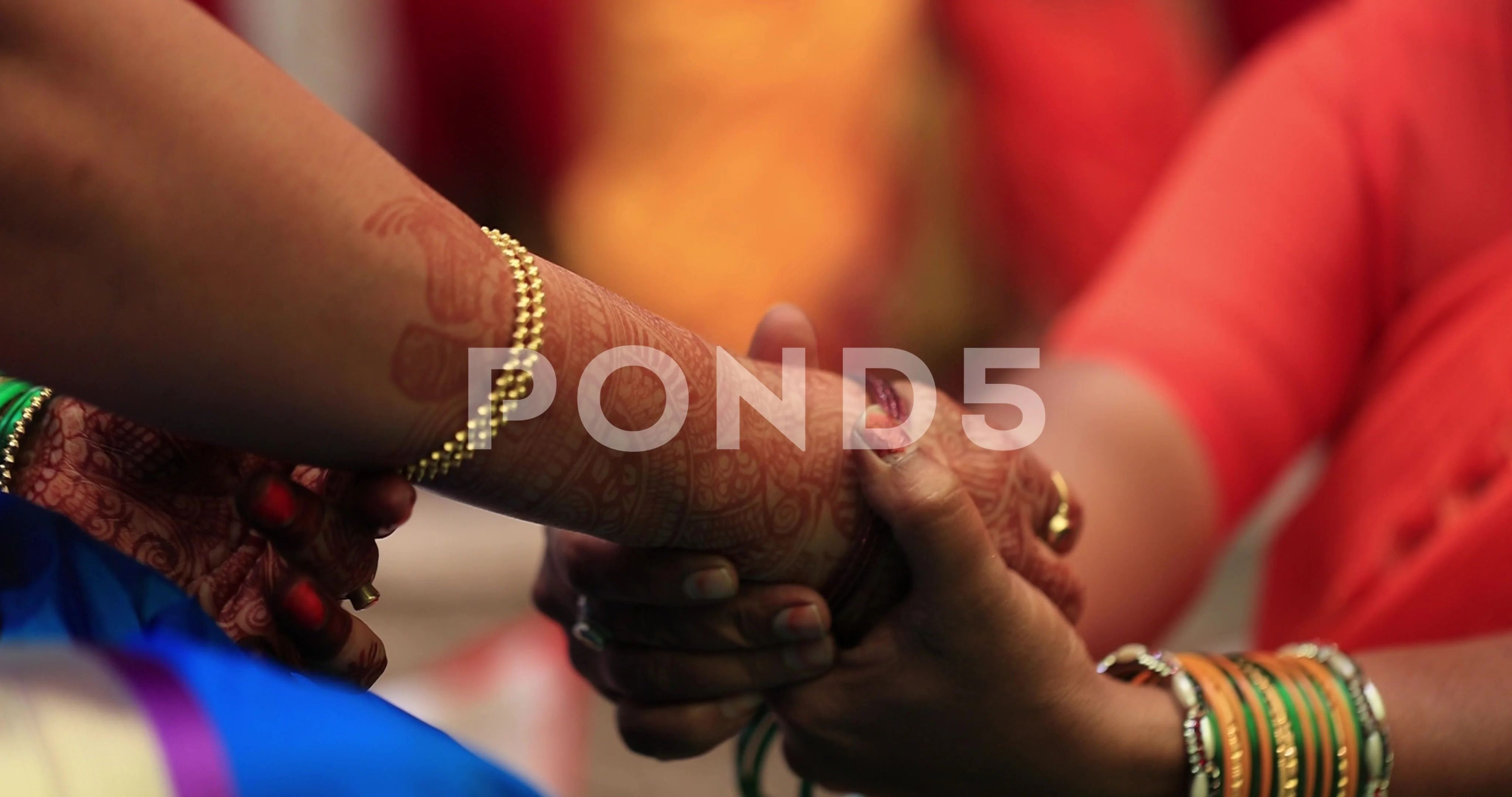 indian bride and groom holding hands hd