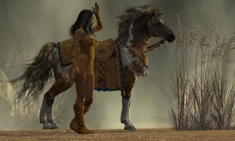 Indian white feather Stock Illustration