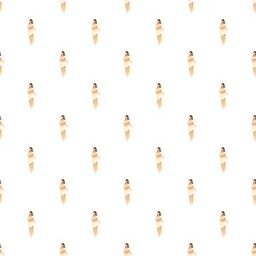 Indian woman seamless pattern representing culture and beauty Stock Illustration