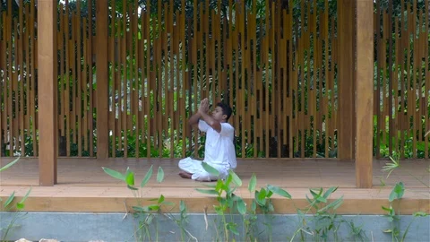 Indian Yoga Instructor Video stock 122953092