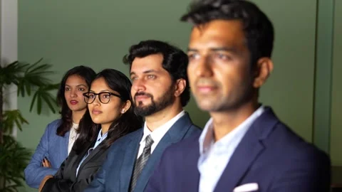 Indian young corporate professionals working in office using laptop Stock-Footage 342574697