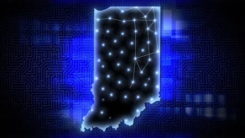 Indiana AI Data Center Network Technology 動画素材 344403607