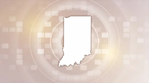 Indiana Animated Map Stock Footage 275817300