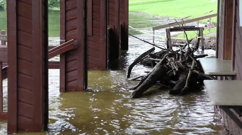 Indiana Flooding Spring 2015 Stock Footage 52204676