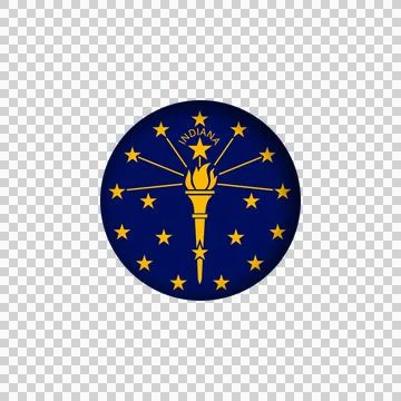 Indiana icon Stock Illustration