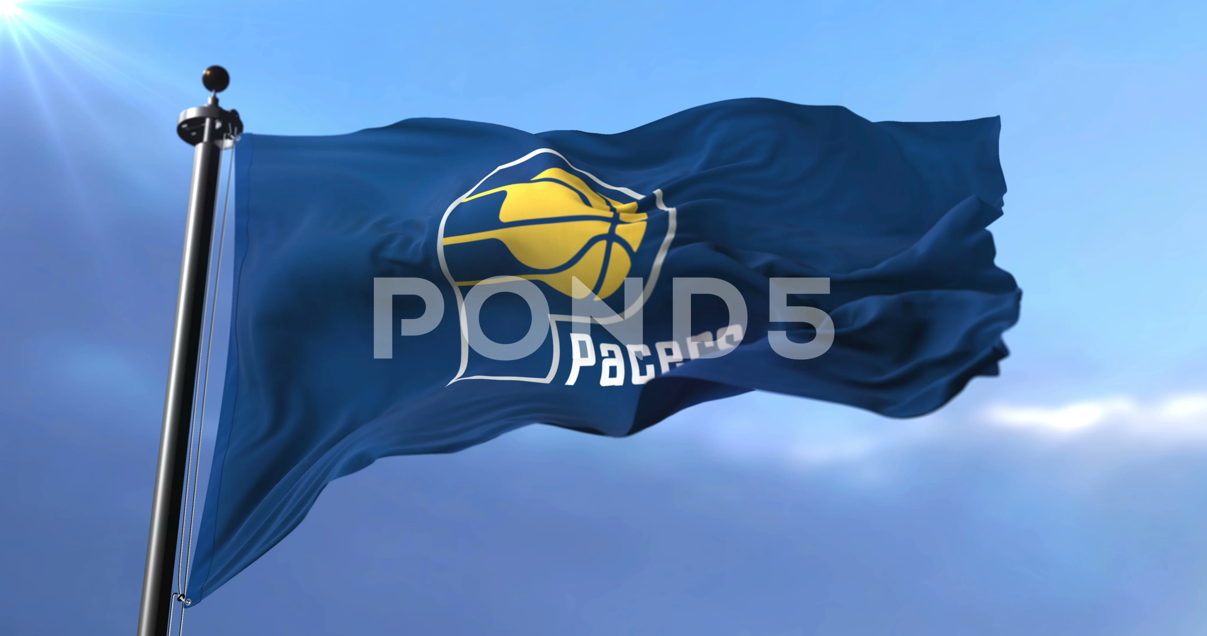 Indiana Pacers Flag (GIF) - All Waving Flags
