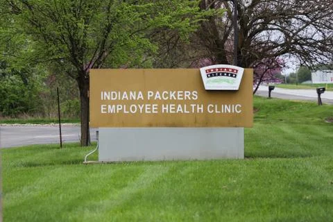 Indiana Packers Corporation employee health Clinic sign Stock Photos