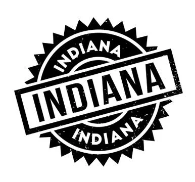 Indiana rubber stamp Stock-Illustration