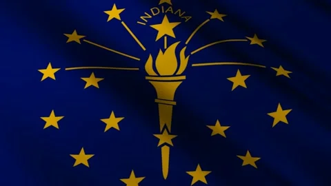 Indiana State Flag Stock Footage 276104929