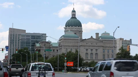 Indiana Statehouse Stock Footage 36703833