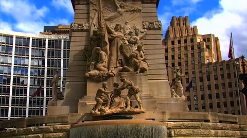 Indiana War Memorial Video stock 904770