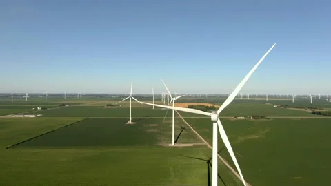 Indiana Wind Farm 库存影片 201263912