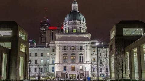 Indianapolis Capitol Building Hyperlapse Vidéo 73024984