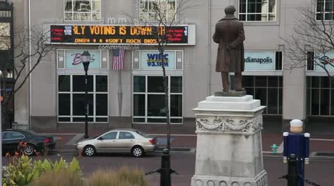 Indianapolis Monument Circle Stock-Footage 12531402