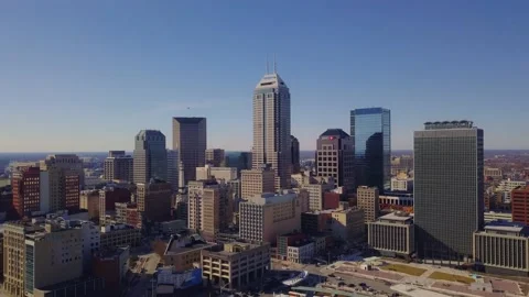 Indianapolis Skyline 1 Stock Footage 234632570