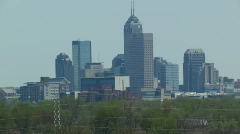 Indianapolis Skyline 스톡 동영상 44040130