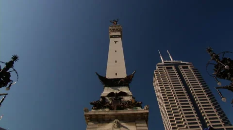 Indianapolis Soldiers And Sailors Monument 2 스톡 동영상 44040718
