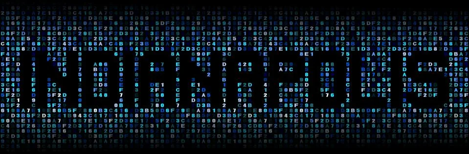 Indianapolis text on hex code illustration Stock Illustration