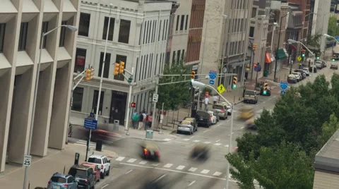 Indianapolis Traffic Stock Footage 54961570