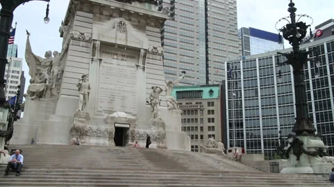 Indianapolis War Memorial 库存影片 39365698