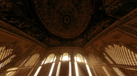 Indiand Temple interior panorama Stock-Footage 40980460