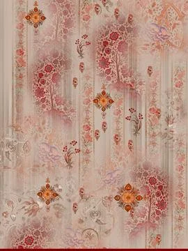 Indian,Kurti,Digital,Background,With,Front,Side 库存插图