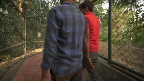 Indians Walking Through A Park.. Stock Footage 97886315
