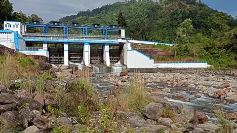 India's Second Oldest Dam BINDU Stock Footage 267014280
